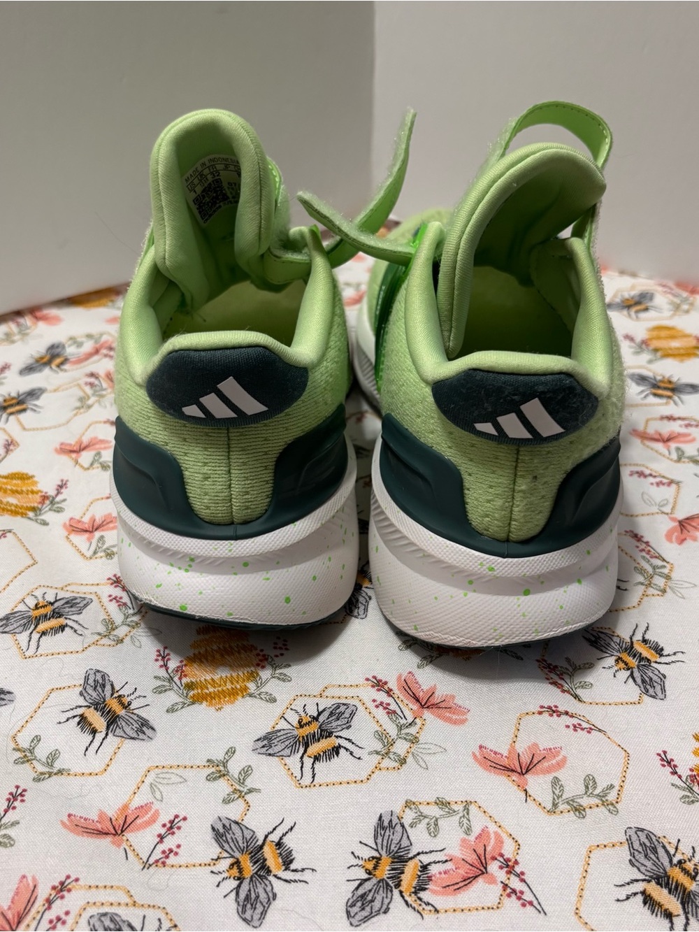 adidas Kids Light Green and Dark Green Athletic Sneakers